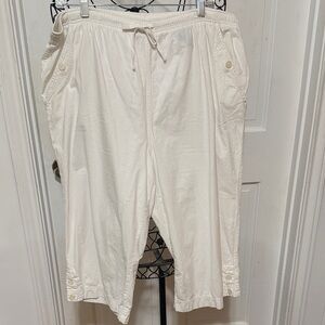 ☑️☑️☑️3 for 12$☑️☑️☑️Casual White Drawstring Pants-XL